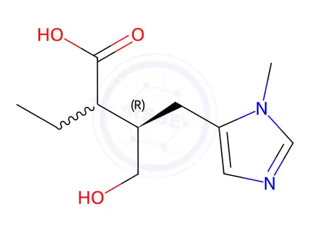 Chemical structure of Pilocarpine EP Impurity B (Mixture of Diastereomers)
