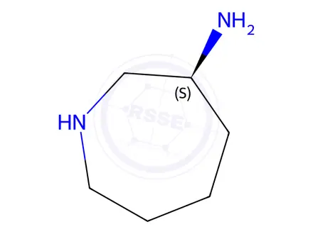 Chemical structure of (3S)-azepan-3-amine;dihydrochloride