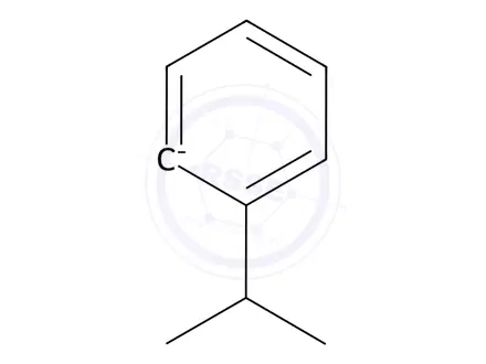 Chemical structure of (η-cumene)-(η-cyclopentadienyl)iron(II) trifluoromethane-sulfonate