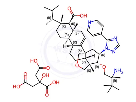 Chemical structure of Ibrexafungerp Citrate
