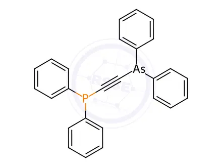 Chemical structure of [(Diphenylarsino)ethynyl]diphenylphosphine