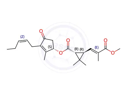 Chemical structure of Allethrin Impurity 33 (Jasmolin II)