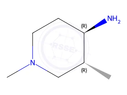 Chemical structure of (3R, 4R)-1,3-Dimethyl-piperidin-4-ylamine dihydrochloride