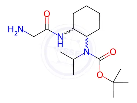 Chemical structure of tert-Butyl (2-(2-aminoacetamido)cyclohexyl)(isopropyl)carbamate