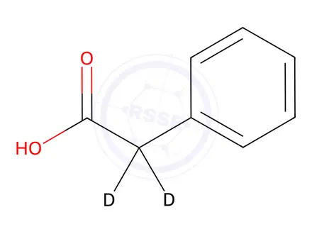 Chemical structure of Phenylacetic acid-α,α-d2