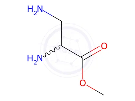 Chemical structure of Alanine, 3-amino-, methyl ester
