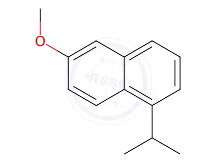 Chemical structure of Naphthalene, 6-methoxy-1-(1-methylethyl)-(9CI)