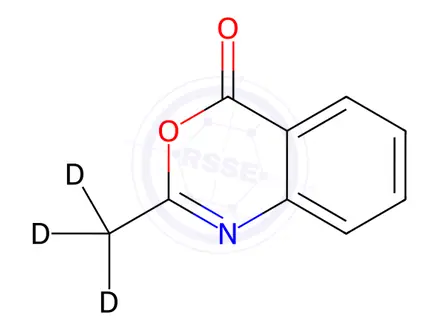 Chemical structure of Acetanthranil-d3