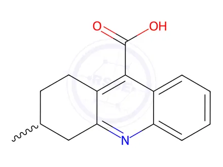 Chemical structure of 3-Methyl-1,2,3,4-tetrahydroacridine-9-carboxylic acid