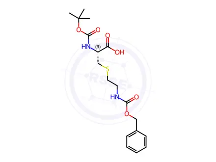 Chemical structure of Boc-Cys(Z-aminoethyl)-OH