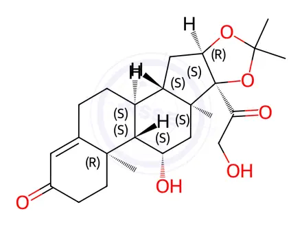 Chemical structure of Budesonide Impurity 40