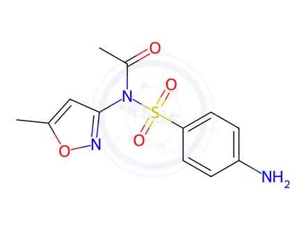 Chemical structure of N1-Acetylsulfamethoxazole
