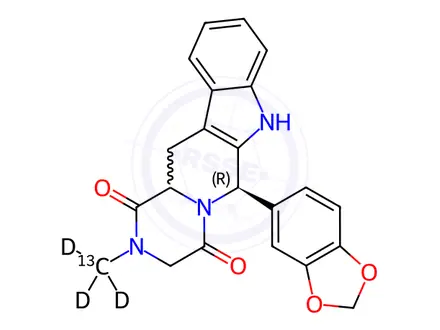 Chemical structure of [13C,2H3]-Tadalafil