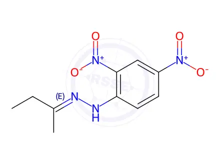 Chemical structure of 2-Butanone-DNPH as 2-Butanone in acetonitrile