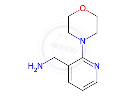 Chemical structure of [2-(4-morpholinyl)-3-pyridinyl]methanamine dihydrochloride