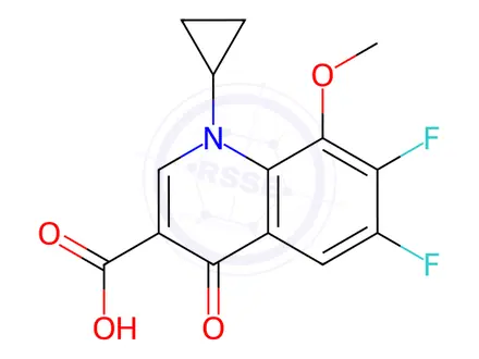 Chemical structure of Moxifloxacin Impurity J