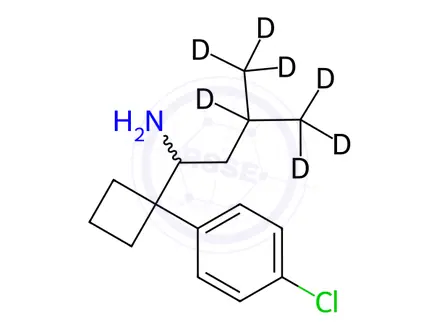 Chemical structure of N-Didesmethyl sibutramine-d7 Hydrochloride