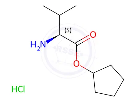 Chemical structure of L-Valine cyclopentyl ester hydrochloride