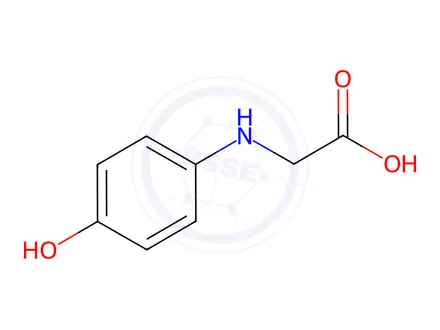 Chemical structure of N-(4-Hydroxyphenyl)glycine