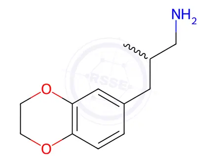 Chemical structure of 3-(2,3-Dihydrobenzo[b][1,4]dioxin-6-yl)-2-methylpropan-1-amine
