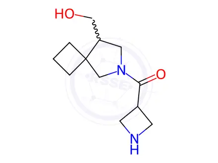 Chemical structure of Azetidin-3-yl(8-(hydroxymethyl)-6-azaspiro[3.4]octan-6-yl)methanone