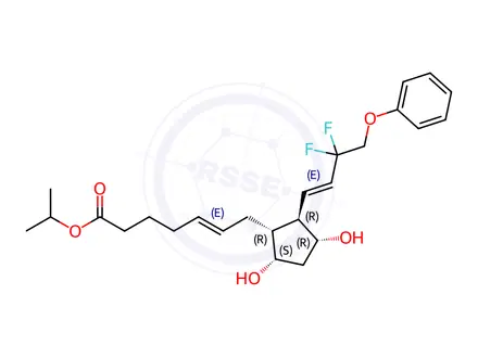 Chemical structure of Tafluprost Impurity E