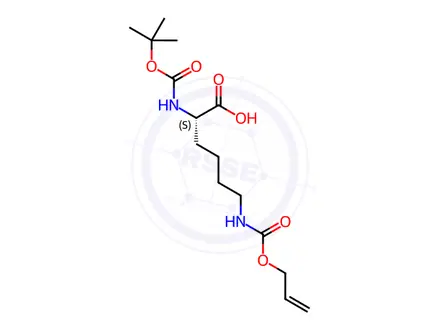 Chemical structure of Dicyclohexylamine (S)-6-(((allyloxy)carbonyl)amino)-2-((tert-butoxycarbonyl)amino)hexanoate