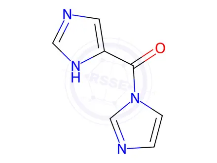 Chemical structure of 1H-Imidazole,1-(1H-imidazol-4-ylcarbonyl)-(9CI)