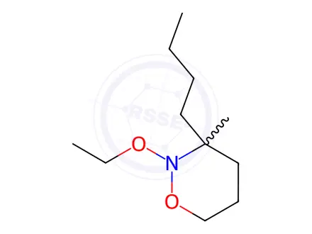 Chemical structure of 2H-1,2-Oxazine,3-butyl-2-ethoxytetrahydro-3-methyl-(9CI)