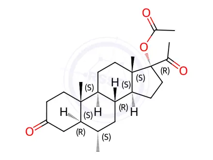 Chemical structure of Medroxyprogesterone Acetate Impurity 14