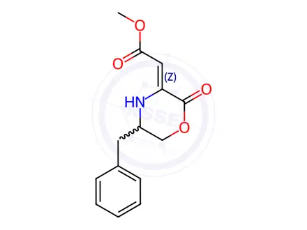 Chemical structure of Methyl 2-(5-benzyl-2-oxo-1,4-oxazinan-3-yliden)acetate