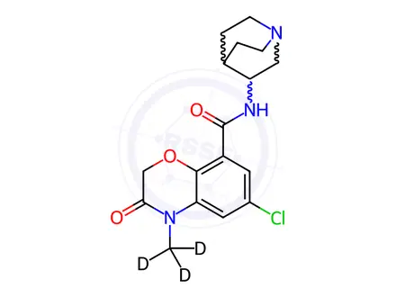 Chemical structure of Azasetron-d3 Hydrochloride