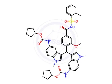 Chemical structure of Zafirlukast Impurity 12