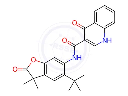 Chemical structure of Ivacaftor Impurity 8