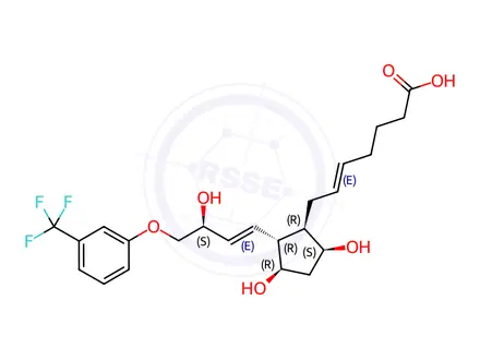 Chemical structure of Travoprost Impurity 19(15(S)-Fluprostenol)