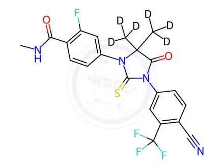 Chemical structure of Enzalutamide D6