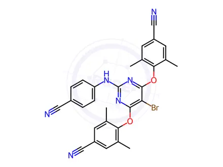 Chemical structure of Etravirine Impurity 11