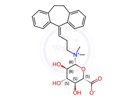 Chemical structure of Amitriptyline N-β-D-Glucuronide