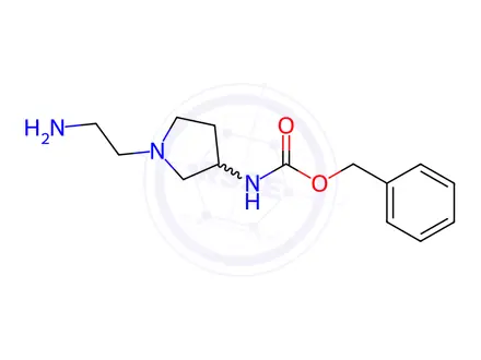 Chemical structure of Benzyl (1-(2-aminoethyl)pyrrolidin-3-yl)carbamate