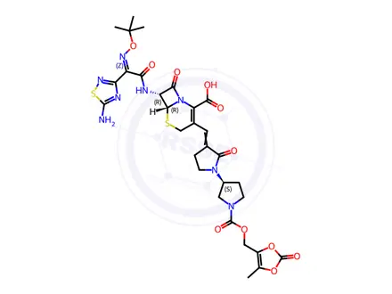 Chemical structure of Ceftobiprole Impurity 9