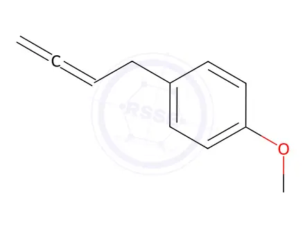 Chemical structure of Benzene, 1-(2,3-butadienyl)-4-methoxy-(9CI)