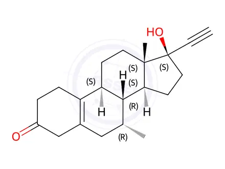 Chemical structure of Tibolone