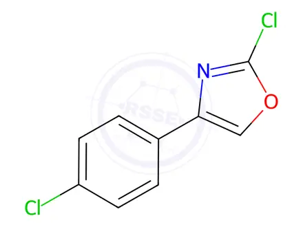Chemical structure of Oxazole, 2-chloro-4-(4-chlorophenyl)-