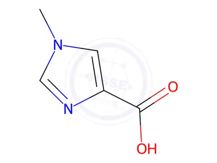 Chemical structure of 1-Methyl-1H-imidazole-4-carboxylic Acid