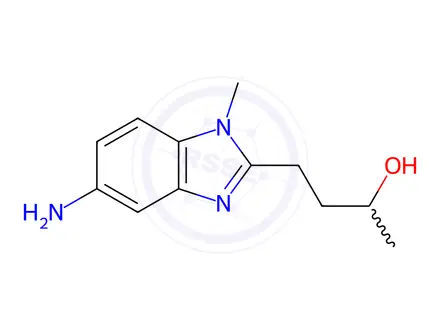 Chemical structure of 4-(5-Amino-1-methyl-1H-benzo[d]imidazol-2-yl)butan-2-ol dihydrochloride