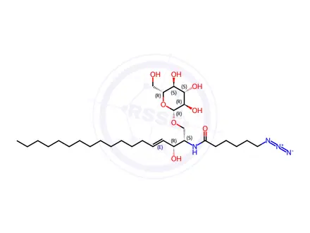 Chemical structure of C6(6-azido) GluCer