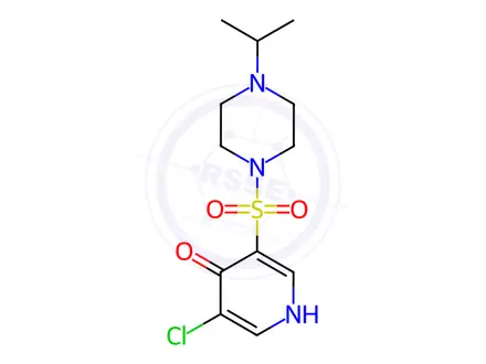 Chemical structure of 3-Chloro-5-((4-isopropylpiperazin-1-yl)sulfonyl)pyridin-4-ol