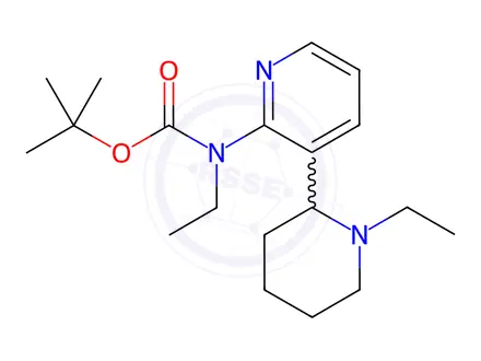 Chemical structure of tert-Butyl ethyl(3-(1-ethylpiperidin-2-yl)pyridin-2-yl)carbamate