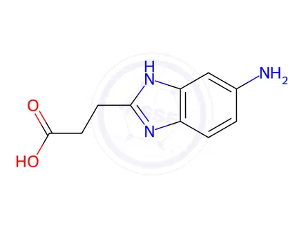 Chemical structure of 3-(5-Amino-1H-benzoimidazol-2-yl)-propionic aciddihydrochloride