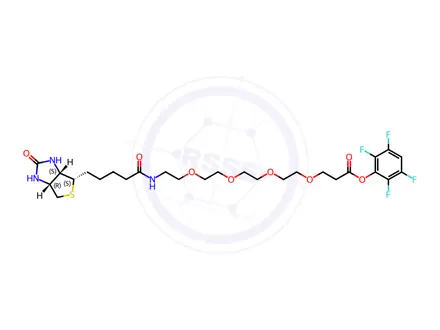 Chemical structure of Biotin-PEG4-TFP ester